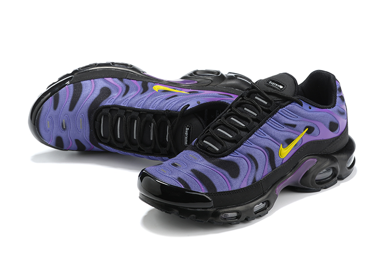 New Nike Air Max Plus Purple Black Gold Shoes